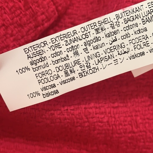 NWT. Zara Fuchsia Textured Playsuit. Size S. - Picture 7 of 8